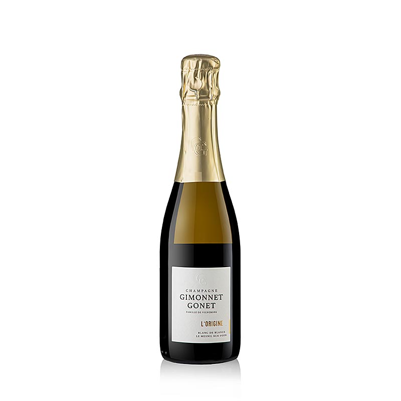 Sampanske Gimonnet Gonet l`Origine Blanc de Blancs Grand Cru brut - 375 ml - Flasa