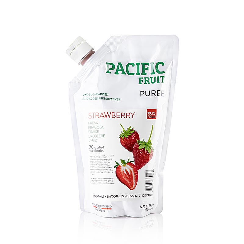 Stillehavsfrugt jordbaerpure (jordbaer), 100%, Peru - 1 kg - taske
