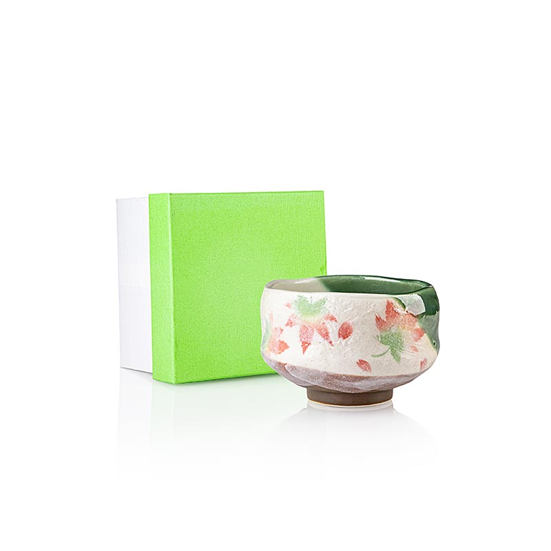 Mangkuk teh Picnic No. 4 Maple, untuk matcha - 1 buah - kotak