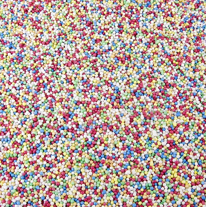 Nonpareille - love beads, colorful sugar sprinkles - 1.8 kg - Pe-dose