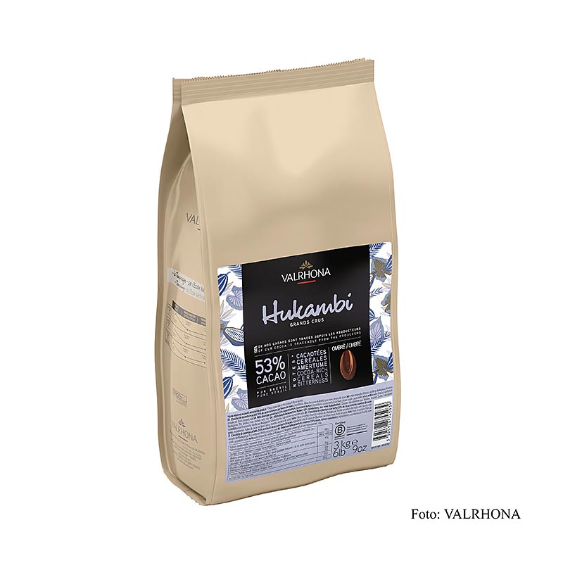 Valrhona Hukambi Lactee 53%, Callets, teljes tejbevonat (49787) - 3 kg - taska