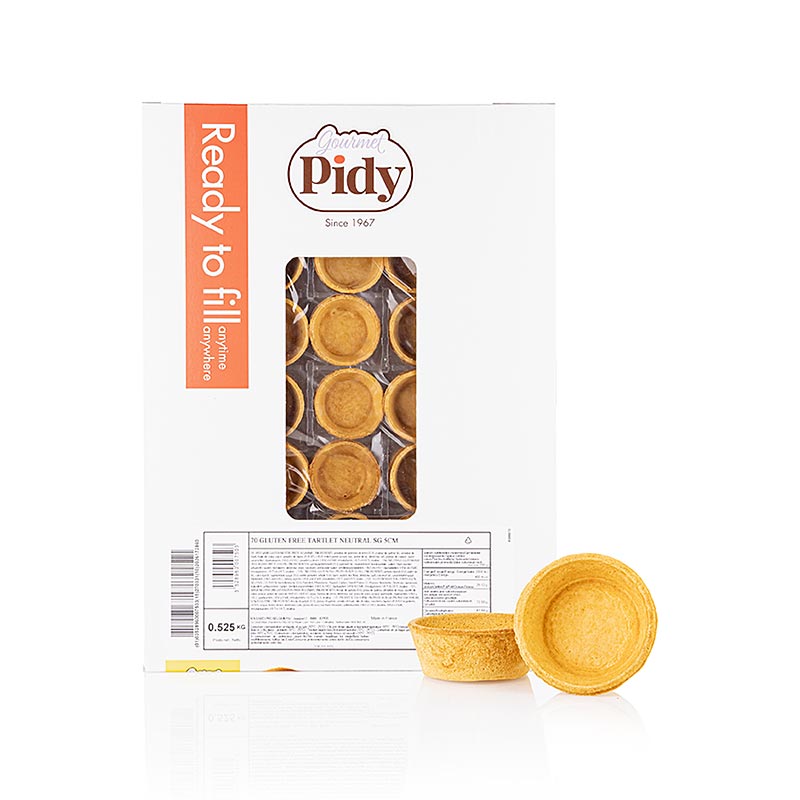 Desert - tartleti bez glutena, Ø 5 cm, Pidy - 525 g, 70 komada - Karton