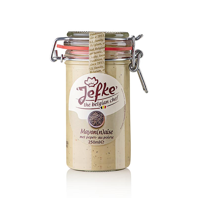Majones med pepper, Jefke - 250 ml - Glass