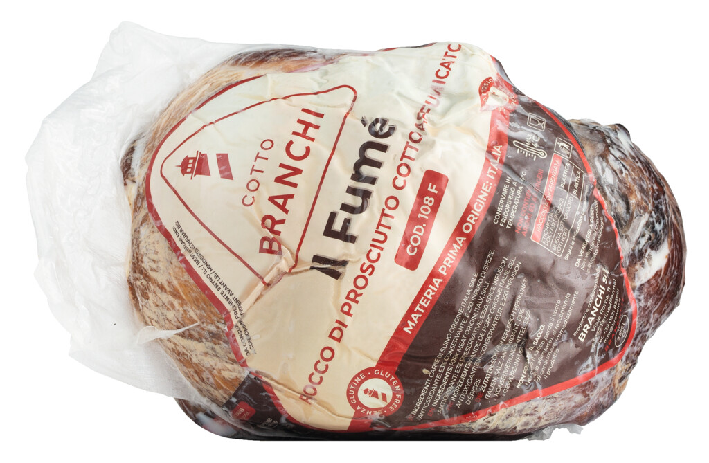 Fiocco di prosciutto cotto affumicato, Geräucherter Schweinekochschinken, Branchi - ca. 3,5 kg - Stück