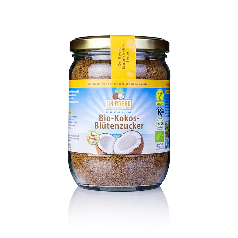 Sucre de fleur de coco Dr.Goerg, biologique - 280 g - Le verre