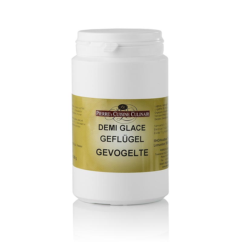 Pierre`s Cuisine Culinair Demi Glace poultry, concentrate for approx. 7 liters - 350 g - Pe-dose Pierre`s Cuisine Culinair Demi Glace poultry, concentrate for approx. 7 liters - 350 g - Pe-dose