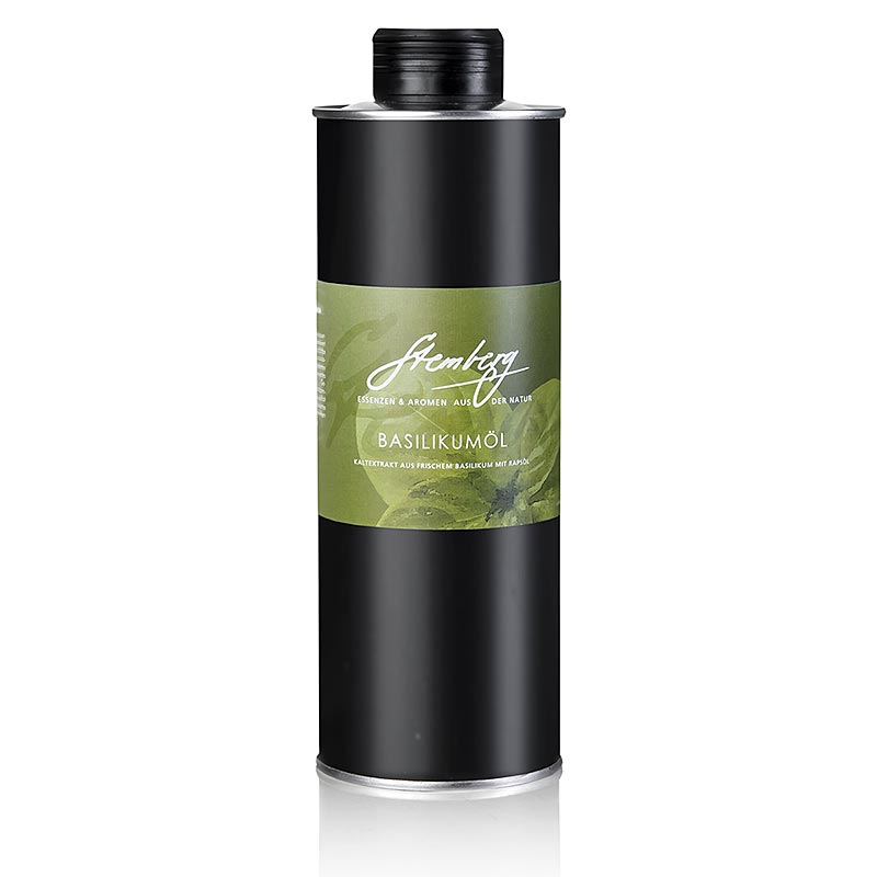 Stembergs basil oil in rapeseed oil - 500 ml - Can Stembergs basil oil in rapeseed oil - 500 ml - Can