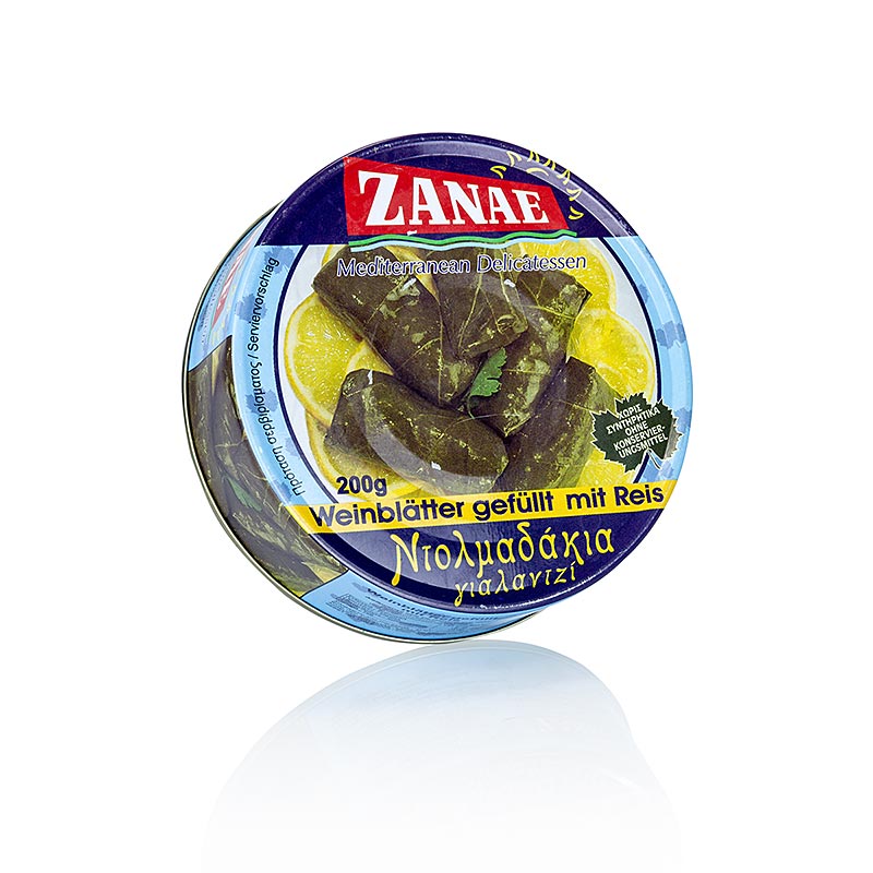Grape leaves with rice filling - 200 g, approx. 6 pieces - can