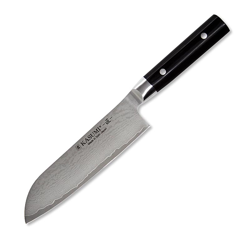 Kasumi MP - 07 Chef-d`oeuvre Damas Santoku, 18 cm - 1 pièce - boîte