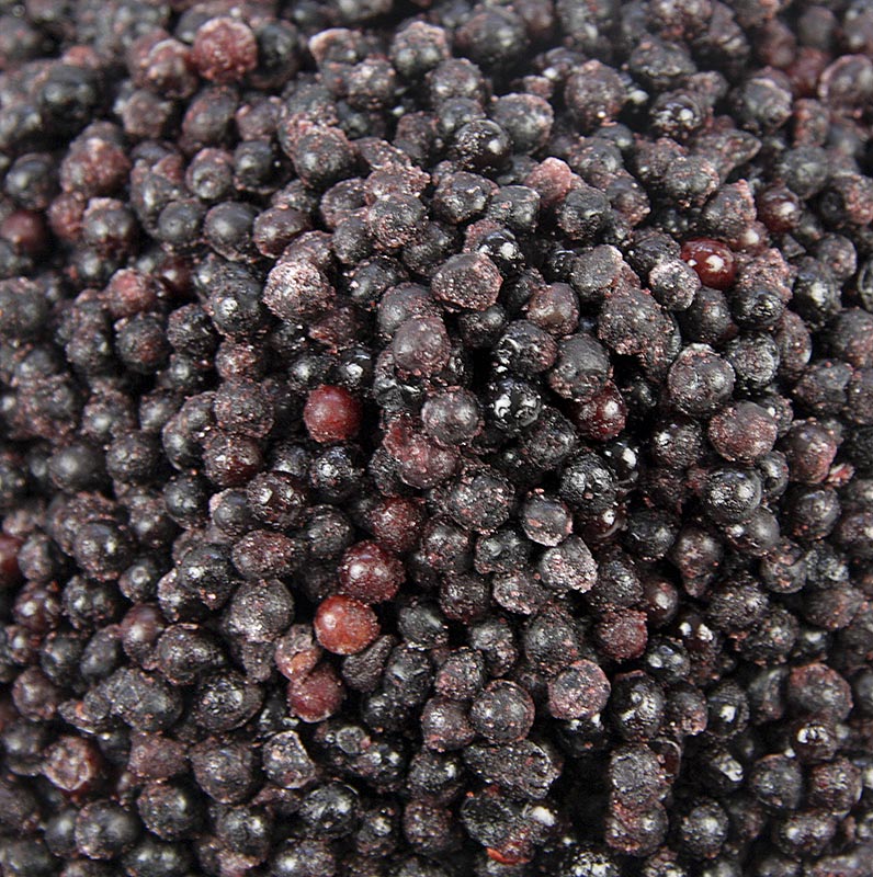 Elderberries, whole, frozen - 10 kg - carton