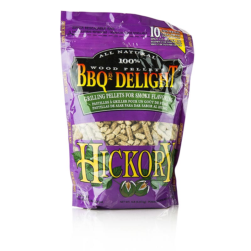 Grill BBQ - røget pellets lavet af hickory træ - 450 g - taske Grill BBQ - røget pellets lavet af hickory træ - 450 g - taske