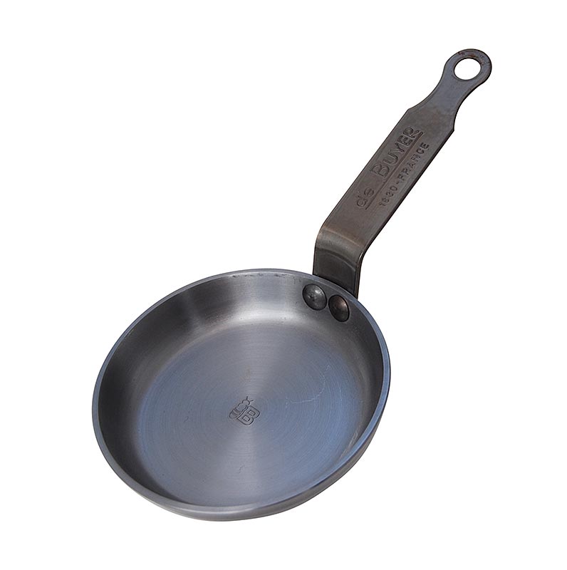 deBUYER Mineral B Element iron pan for blinis Ø 12cm, 2cm high - 1 pc - carton