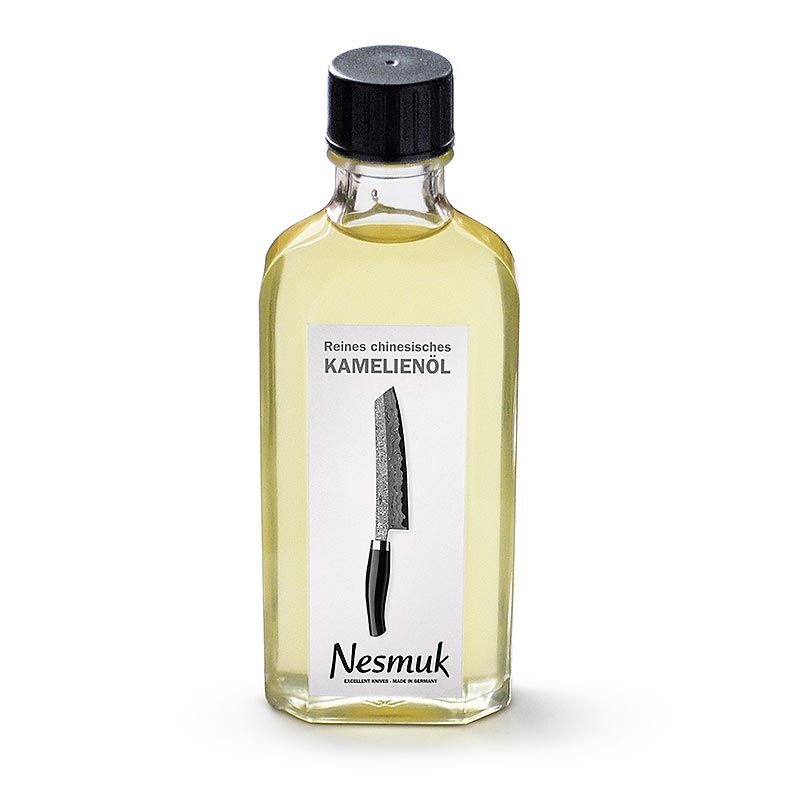 Huile de soin Nesmuk pour couteaux Nesmuk, huile de camélia de Chine - 100 ml - bouteille