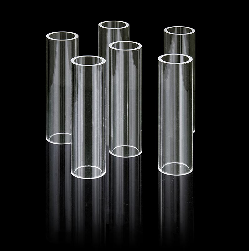 Tubes en verre acrylique Fillini Maker, Ø 30 mm, hauteur 100 mm - 6 St - Sachet