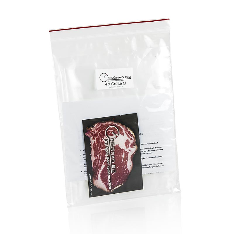 Membrane ripening bag size M, 250x550mm, for dry aged beef, 55 DEGREES - 5 pieces - bag