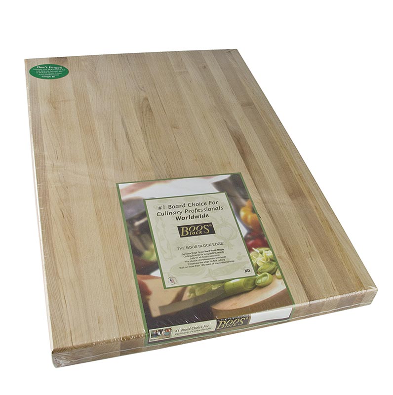 Boos Block Cutting Board R02 made of maple, 61 x 46 x 4 cm, without gutter - 1 pc - foil