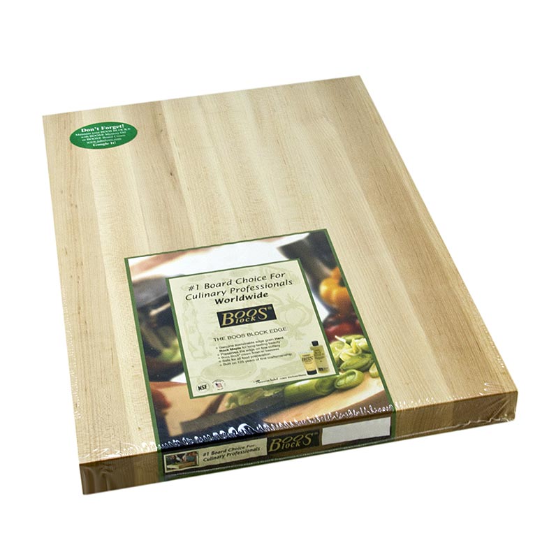 Boos Block Cutting board Chop-n-Slice made of maple, 51 x 38 x 3 cm, without gutter - 1 pc - foil Boos Block Cutting board Chop-n-Slice made of maple, 51 x 38 x 3 cm, without gutter - 1 pc - foil