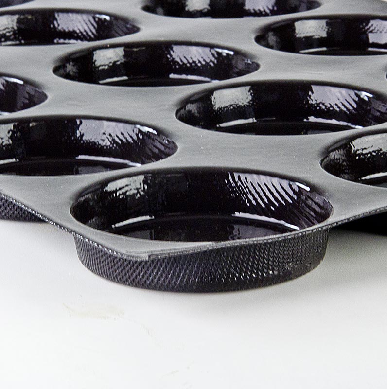 Flexipan mat 60 x 40 cm, 15 Florentine shapes, round, Ø 10.2 cm, 20 mm deep, No.0112 - 1 pc - loose Flexipan mat 60 x 40 cm, 15 Florentine shapes, round, Ø 10.2 cm, 20 mm deep, No.0112 - 1 pc - loose