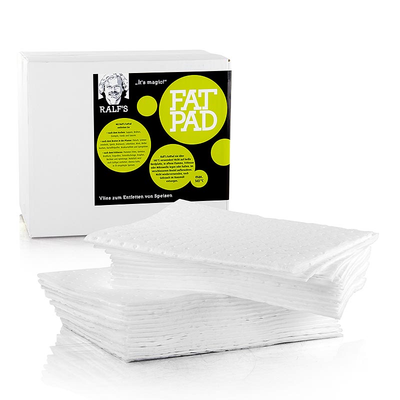 Ralfs FatPad-doekjes (25x30cm), geperforeerd - 50 uur - zak Ralfs FatPad-doekjes (25x30cm), geperforeerd - 50 uur - zak