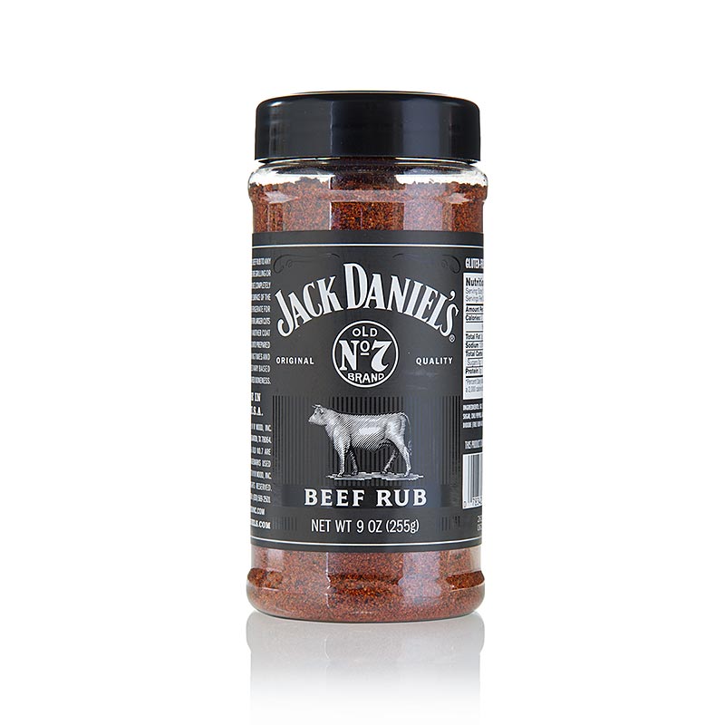 Jack Daniel`s Beef Rub, préparation d`épices pour barbecue boeuf - 255 g - Pe-dose Jack Daniel`s Beef Rub, préparation d`épices pour barbecue boeuf - 255 g - Pe-dose