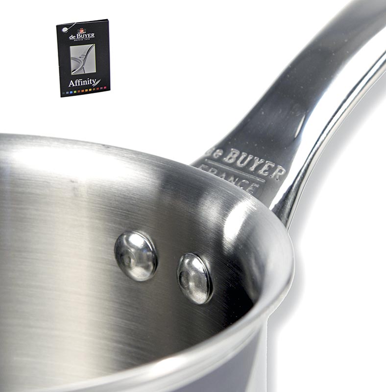 de BUYER Affinity induction saucepan, stainless steel, Ø 16 cm, 9 cm high - 1 pc - carton