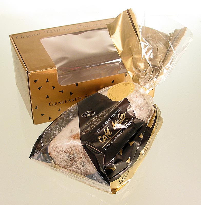 Original Willinger Christinenstollen, Christstollen, Stollen - 500 g - Karton Original Willinger Christinenstollen, Christstollen, Stollen - 500 g - Karton
