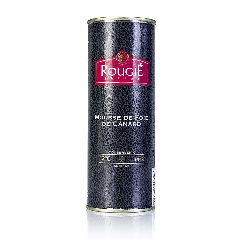 Mousse de foie gras de canard, 50% foie gras, rougie - 320 g - boîte