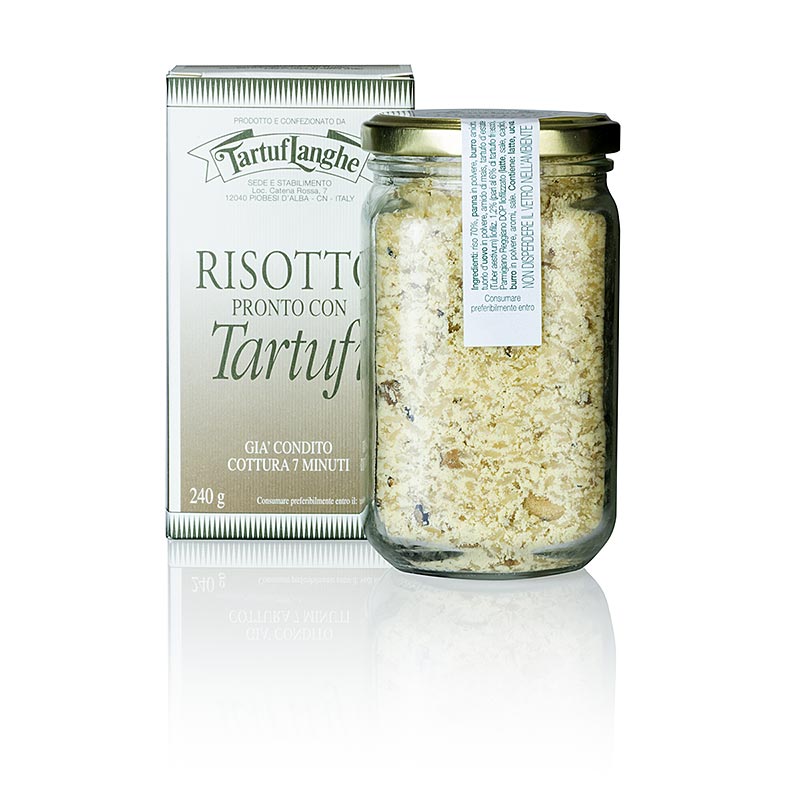 TARTUFLANGHE Trüffel-Risotto, fix und fertig - 240 g - Glas TARTUFLANGHE Trüffel-Risotto, fix und fertig - 240 g - Glas