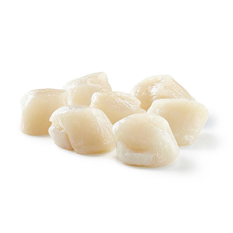 Kanadische Jakobsmuscheln, Größe S, 66-88 Stück - 1 kg - Beutel Kanadische Jakobsmuscheln, Größe S, 66-88 Stück - 1 kg - Beutel