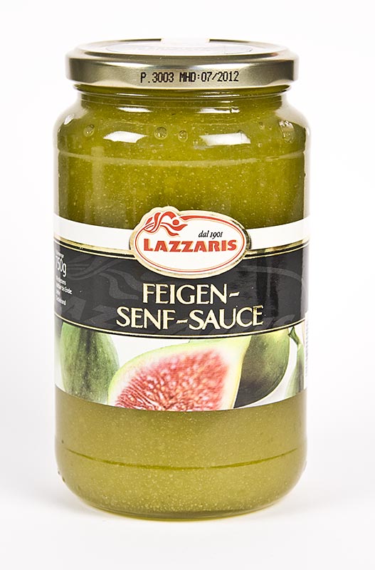 Sauce moutarde aux figues Lazzaris, a la tessinoise - 750g - Verre