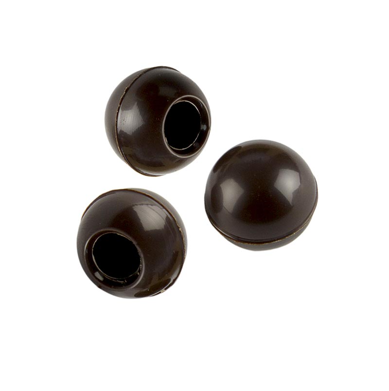 Trüffel-Hohlkugel Zartbitter, 24 mm Ø, Callebaut - 340 g, 126 Stück - Karton