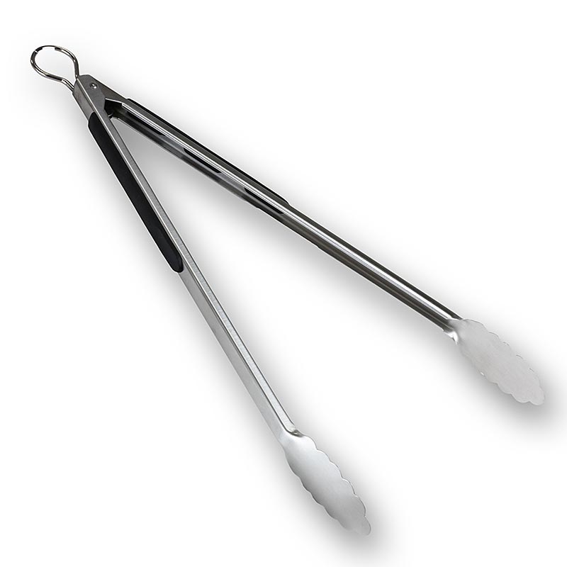Barbecue tongs, 40cm, made of stainless steel - 1 pc - carton