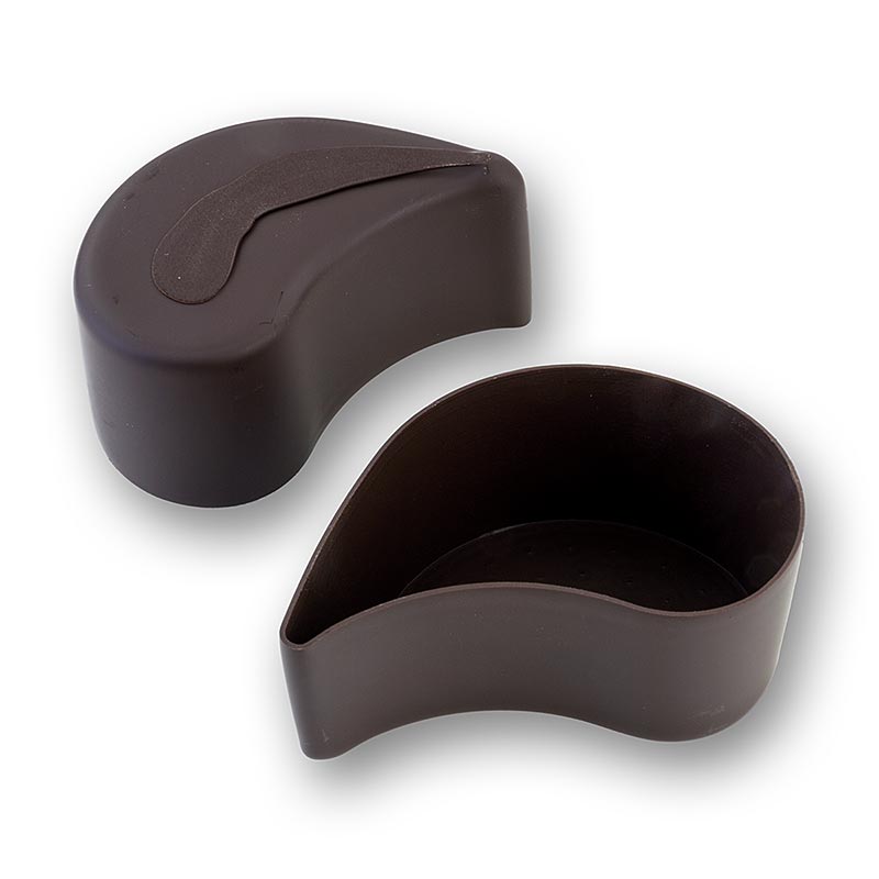 Chocoladevormige druppels donker, 75 x 45 x 35 mm, Michel Cluizel - 576 g, 32 st - karton