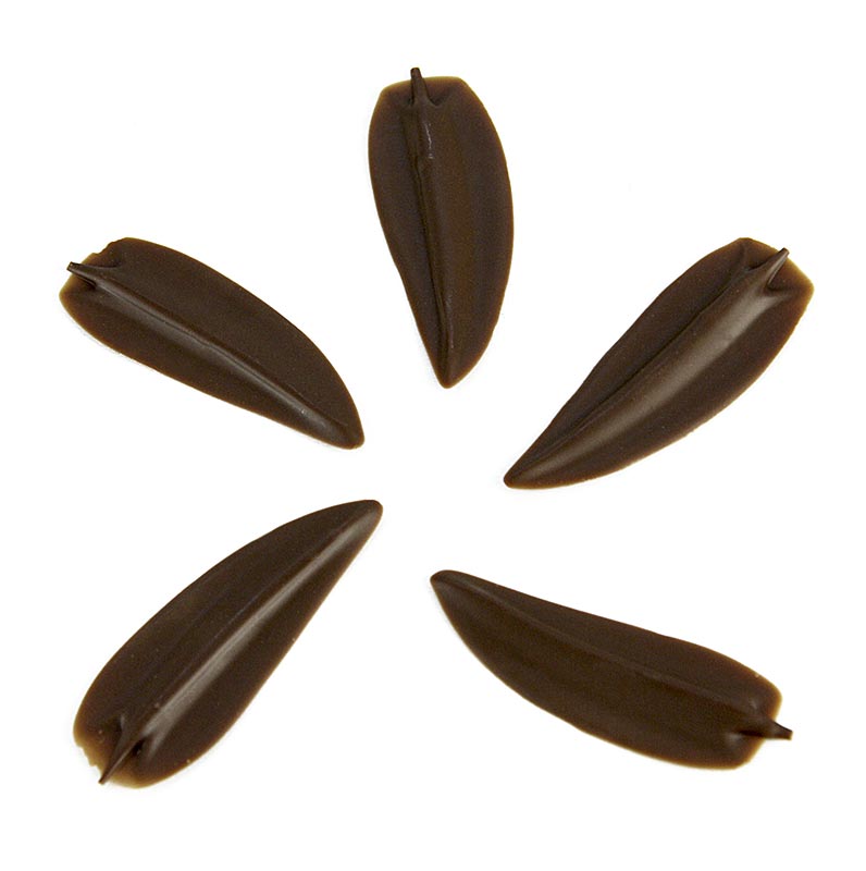 Deko-Aufleger Elegance - Blattform, Vollmilch - 245 g, 160 Stück - Karton Deko-Aufleger Elegance - Blattform, Vollmilch - 245 g, 160 Stück - Karton