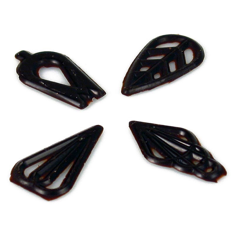 Filigree Victory - 4 types melanges, chocolat noir, 40 mm - 365g, 315 pieces - Papier carton Filigree Victory - 4 types melanges, chocolat noir, 40 mm - 365g, 315 pieces - Papier carton