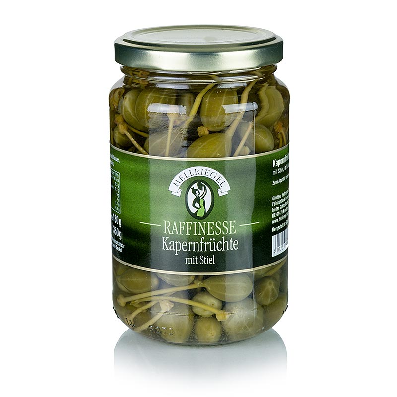 Capers, small, with stem, Ø up to 15mm, sophistication - 350 g - Glass