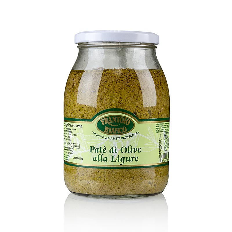 Oliven-Paste - Tapenade, grün - 900 g - Glas