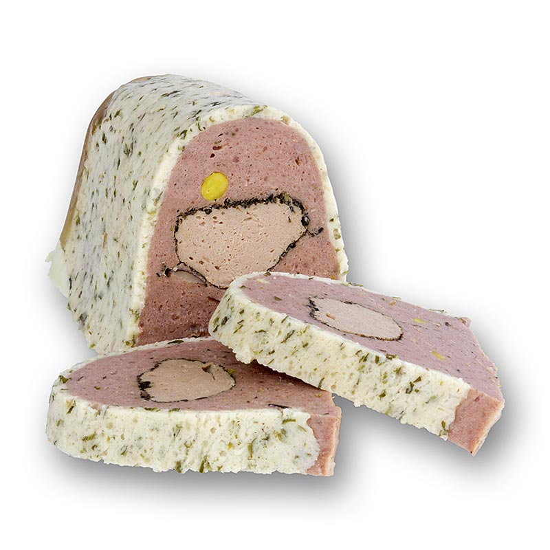 Terrine von Reh, mit Trüffel und Gänseleber - 500 g - Pe-schale