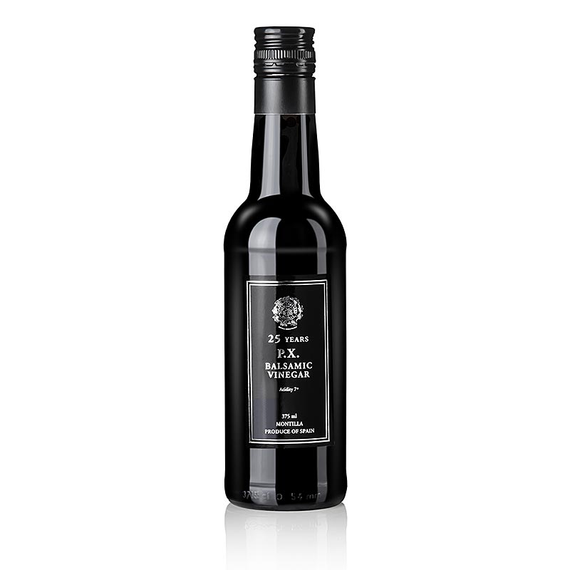 Vinaigre Balsamique PX par Pedro Ximenez Sherry, 25 ans, Solera, 7% dacidité - 375 ml - bouteille