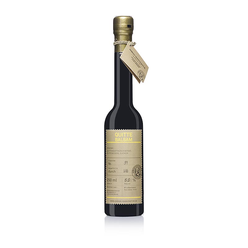 Quitten Balsam Essig, 5% Säure, Adrian Manufaktur - 250 ml - Flasche Quitten Balsam Essig, 5% Säure, Adrian Manufaktur - 250 ml - Flasche