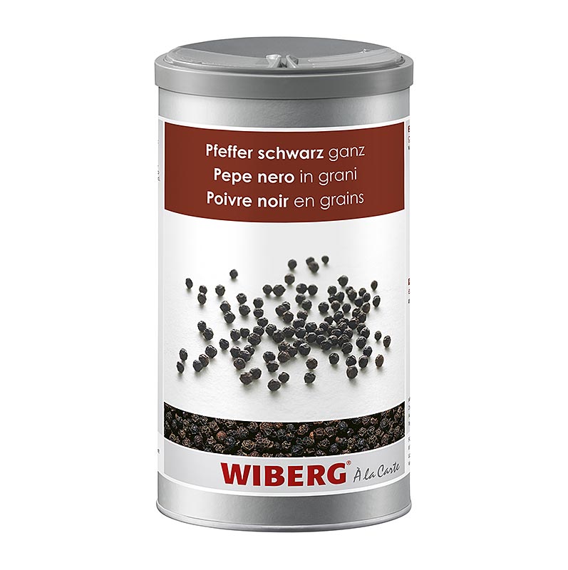 Wiberg sort peber, hel - 630 g - Aroma sikker