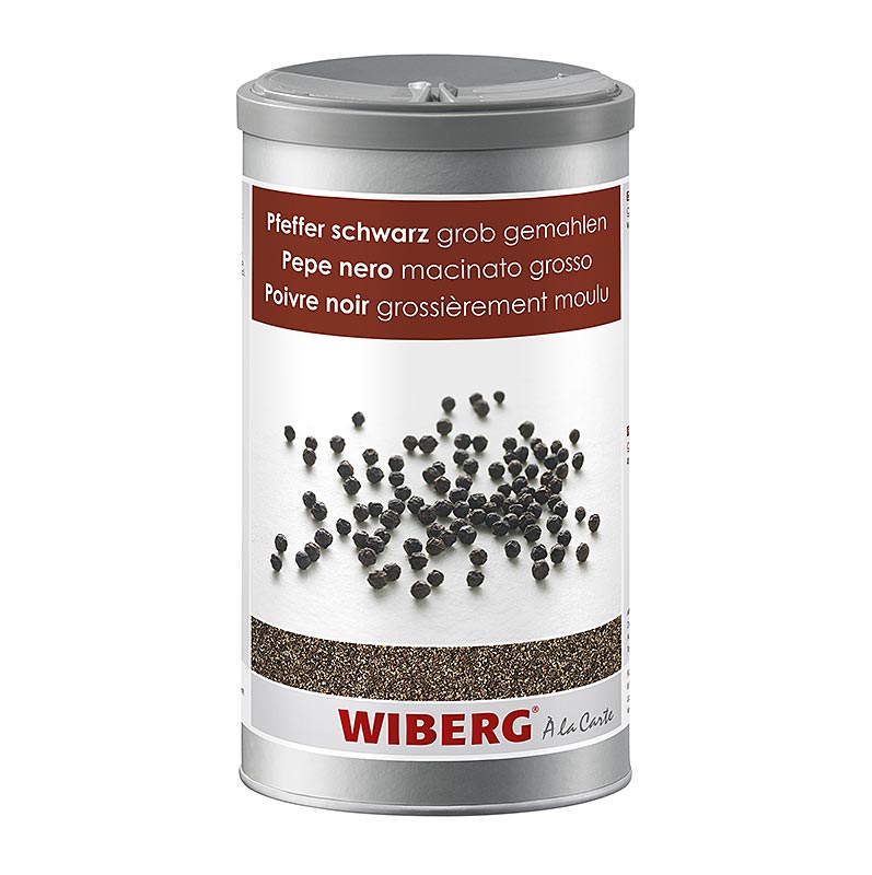Wiberg Pfeffer schwarz, grob gemahlen - 520 g - Aromabox Wiberg Pfeffer schwarz, grob gemahlen - 520 g - Aromabox