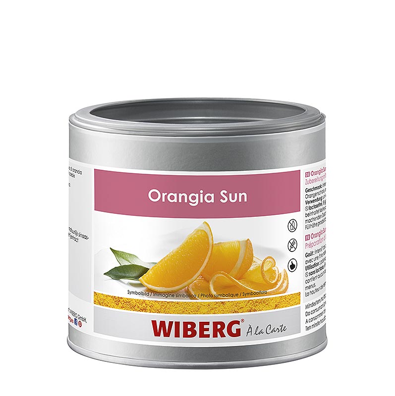 Wiberg Orangia Sun, preparation a l`arome naturel d`orange - 300 grammes - Sans danger pour les aromes