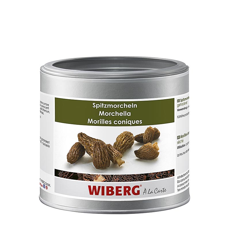 Wiberg Spitzmorcheln, getrocknet, ganz, handverlesen - 65 g - Aroma-Tresor Wiberg Spitzmorcheln, getrocknet, ganz, handverlesen - 65 g - Aroma-Tresor