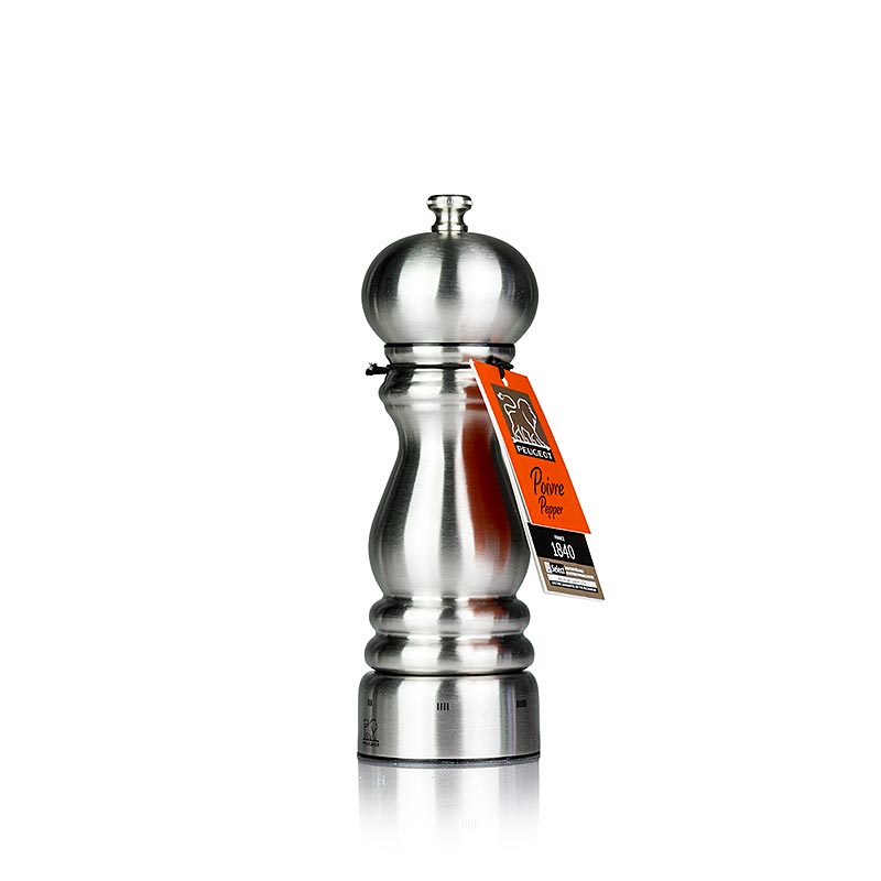 Peugeot pepper mill PARIS USELECT, 18cm high, adjustable, stainless steel - 1 pc - loose