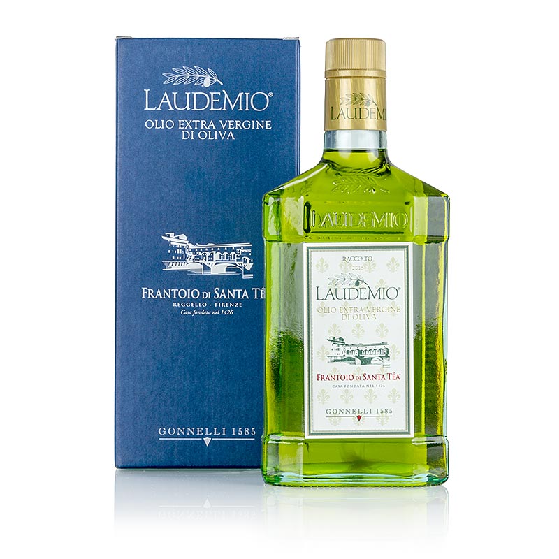Ekstra jomfru olivenolie, Santa Tea Gonnelli Il Laudemio, grønne oliven - 500 ml - flaske