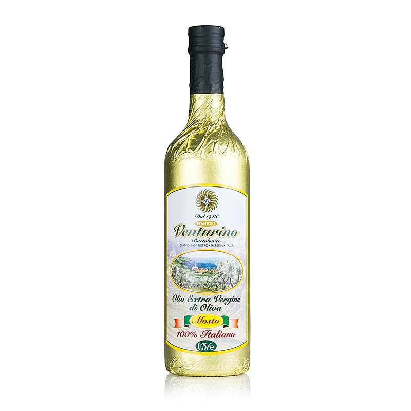 Huile d`olive extra vierge, Venturino, olives 100% Italiano - 750 ml - bouteille