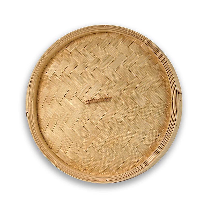 Låg til bambus dampbåd, Ø 26 cm udenfor, Ø 24 cm indeni, 10 tommer - 1 stk - løs Låg til bambus dampbåd, Ø 26 cm udenfor, Ø 24 cm indeni, 10 tommer - 1 stk - løs