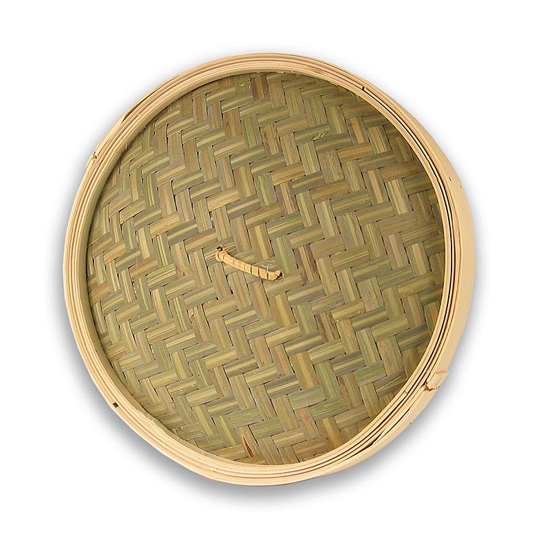 Låg til bambus dampbåd, Ø 30 cm udenfor, Ø 28 cm indeni, 12 tommer - 1 stk - løs Låg til bambus dampbåd, Ø 30 cm udenfor, Ø 28 cm indeni, 12 tommer - 1 stk - løs