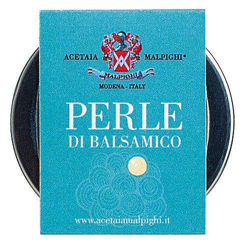 Perle Balsamiche Bianche, Balsamico Perlen, weiß, Malpighi - 50 g - Glas Perle Balsamiche Bianche, Balsamico Perlen, weiß, Malpighi - 50 g - Glas